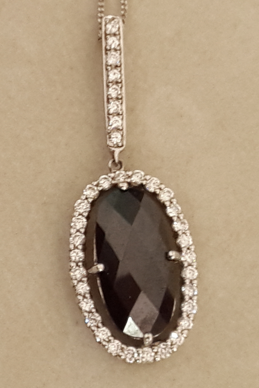 black diamond pendant